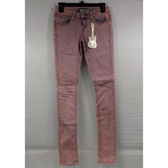 Vanilla Star Denim - Vanilla Star Jeans Pink-Wash Denim Jeans Slim Leg Juniors Size 3 NWT
